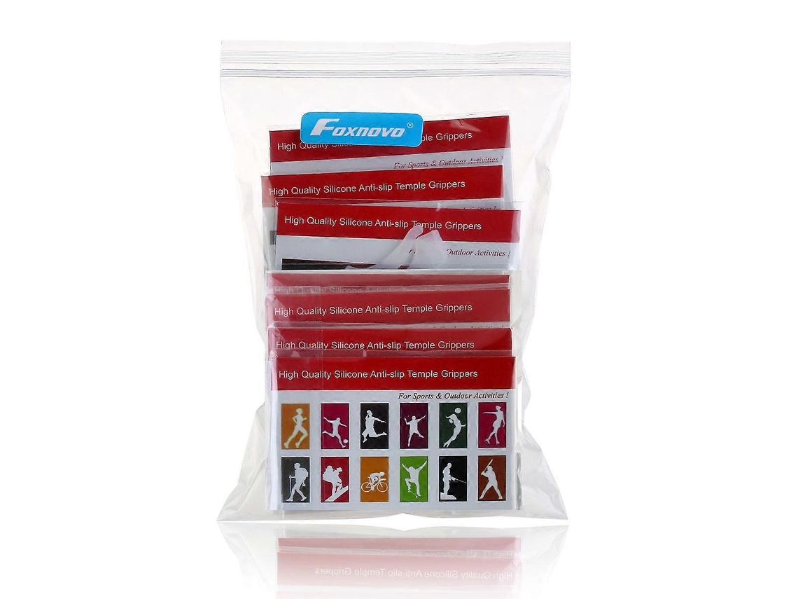 Rosewell - 20 pares de ganchos antideslizantes de silicona transparente para gafas