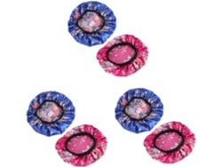 Juego de 6 gorros de quimioterapia de satén estampados, ideales para dormir y para el cuidado del cabello.