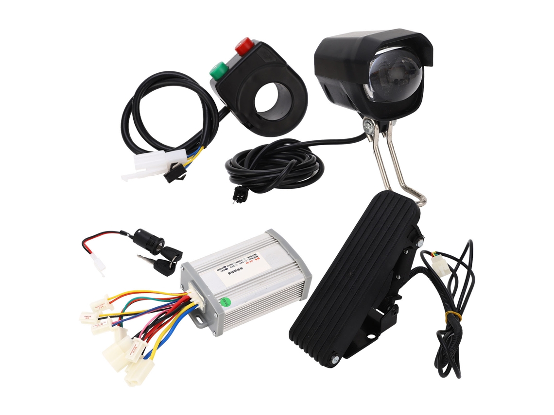 2026-kit Controlador Bicicleta Eléctrica 48v 800w Con Acelerador Pedal, Interruptor De Luz Y Llaves Para Conversión
