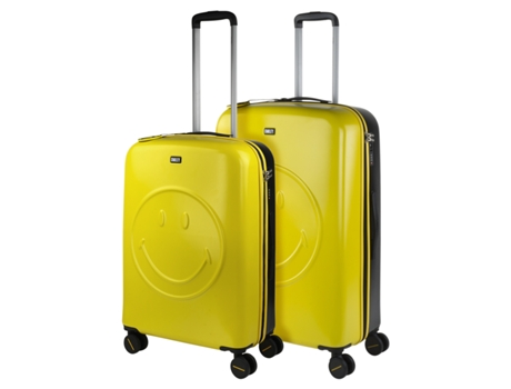 Juego De Maletas Pc SMILEY ORIGINALS SMILEY ORIGINALS amarillo-negro (48X71x30 Cm - 88L)