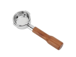 Portafiltro De Café Sin Fondo De 58 Mm De Aleación De Aluminio Con Mango De Madera Para Máquinas Expobar C1 Redwood