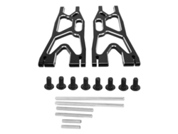 Brazos De Suspensión Inferiores Delanteros Y Traseros De Aluminio Para Coches Rc Traxxas X Maxx 1/5 (piezas De Repuesto, Color Negro)