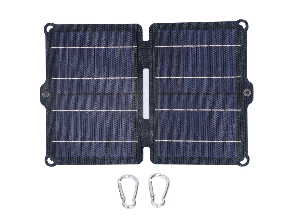 Panel Solar Plegable 8w 5v 2a Doble Usb Portátil Para Carga Exterior