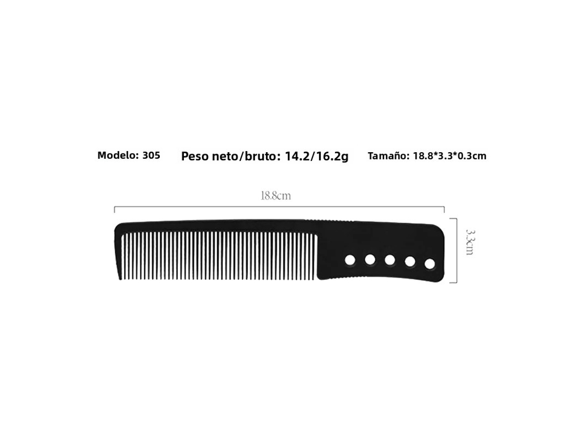 (estilo 8) Plancha De Pelo Antiestática, Peine De Peluquería