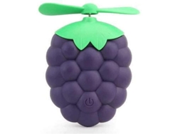 Ventilador Portátil Con Luz Led, Carga Usb, Diseño Creativo En Forma De Fruta (1 Unidad)