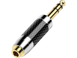 Convertidor De Sonido Chapado En Oro De 6,35 Mm A 2,5,3 Y 4 Para Micrófonos Y Auriculares.