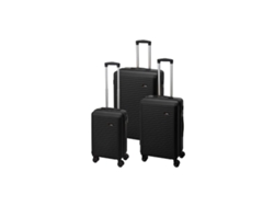 Juego de Maletas PROWORLD dg4700050 Negro 50 x 30 x 73,5 cm 44 x 27 x 65 cm 37 x 23 x 56 cm (3 Piezas)