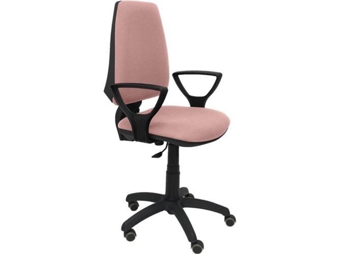 Silla de Escritorio Operativa PYC Elche CP Rosa BF RP con ruedas antiarañazos (Brazos Fijos - Tejido)