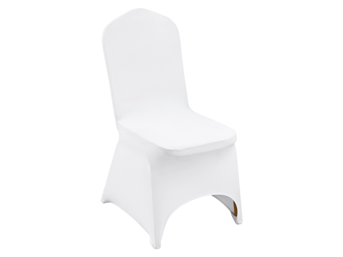 Vevor Cubierta De Silla 100 Pcs Blanca Funda De Sillas Arqueada Para Boda Fiesta