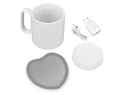 Calentador Eléctrico De Tazas Con 2 Temperaturas Constantes, Carga Inalámbrica Qi, 10 W, 350 Ml.