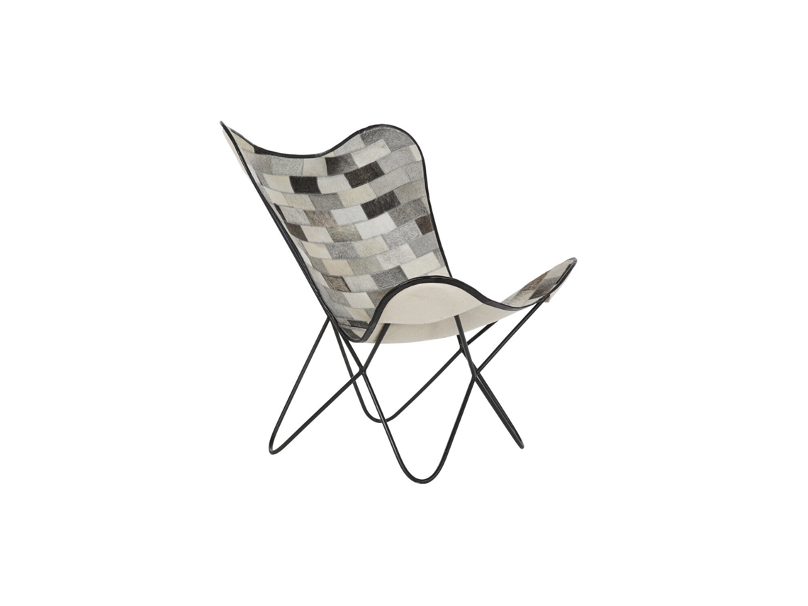 Silla Metal Silla Metal Piel Mariposa 74x70x90cm