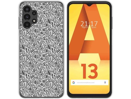 Carcasa para Samsung Galaxy A13 4G TUMUNDOSMARTPHONE Dibujos Letras Multicolor