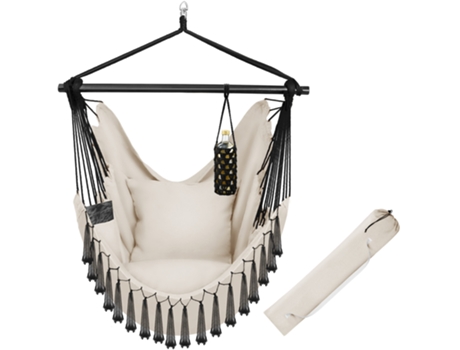 Silla colgante Malika, estilo bohemio, capacidad de carga 150kg TECTAKE