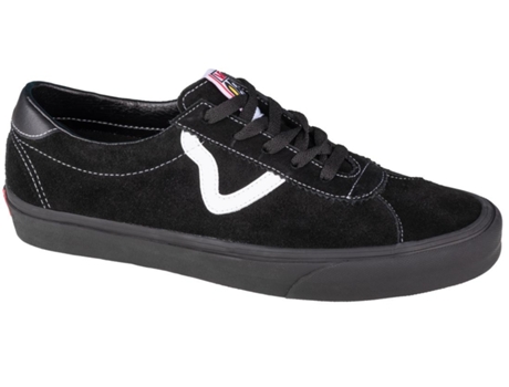Zapatillas VANS Cuero de Gamuza Hombre (35 - Negro)