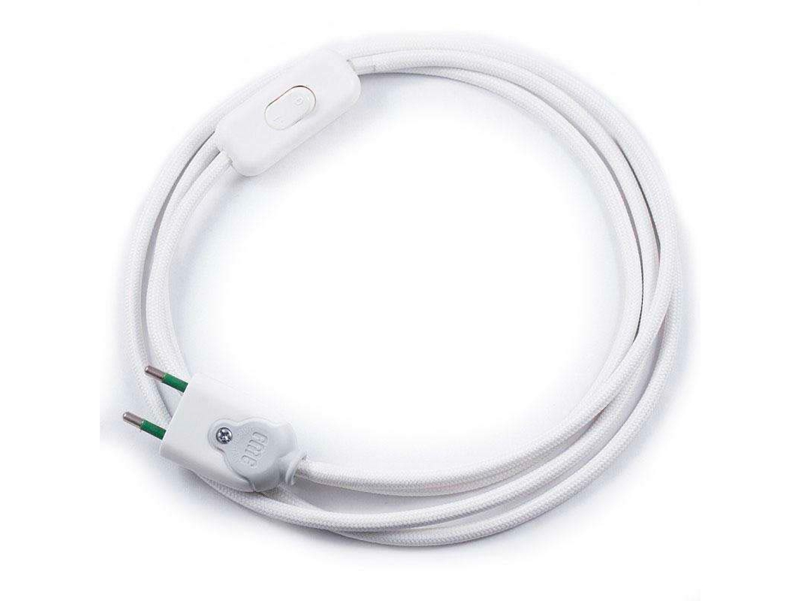 Cable Textil Con Interruptor Y Enchufe 2X075mm 2M LEDBOX