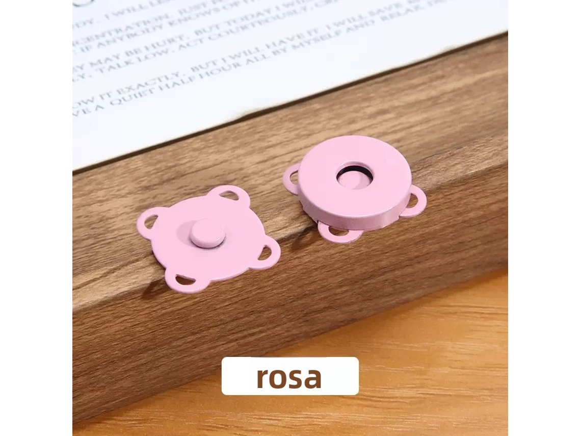 (rosa)10 Juegos De Hebillas Magnéticas De Metal De Ciruela De Costura Para Carteras, Bolsos, Accesorios De Bricolaje De Ropa