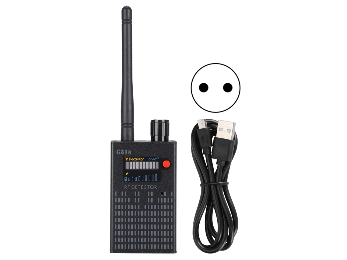 Mini Detector De Radiofrecuencia Inalámbrico G318, Herramienta De Seguridad Para Cámaras, Enchufe Europeo.