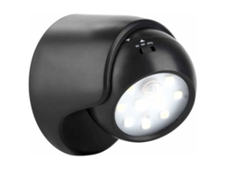 Luz con sensor de movimiento a batería, foco inalámbrico ultrabrillante, resistente al agua, para uso en interiores y exteriores protegidos, luz de seguridad con control.