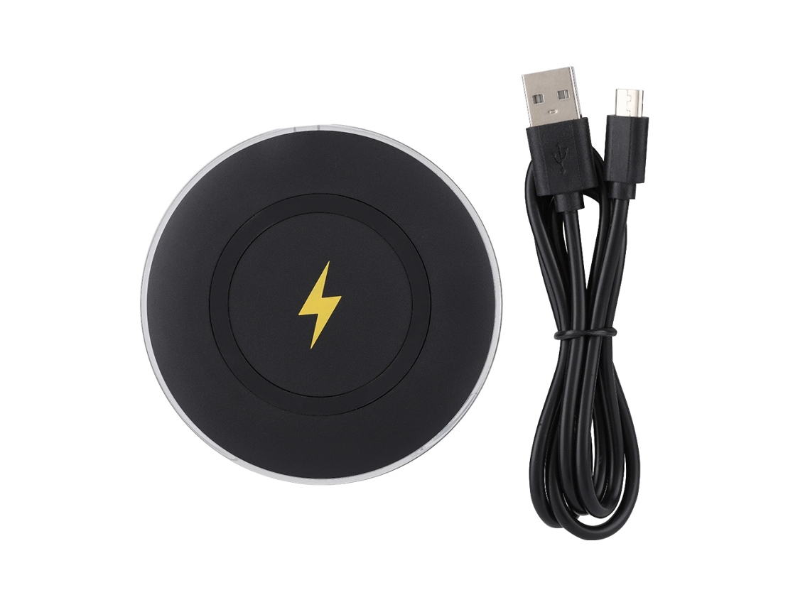Cargador Inalámbrico Ultra Delgado U7 Qi Para Teléfono Y Tablet, Base De Carga Rápida
