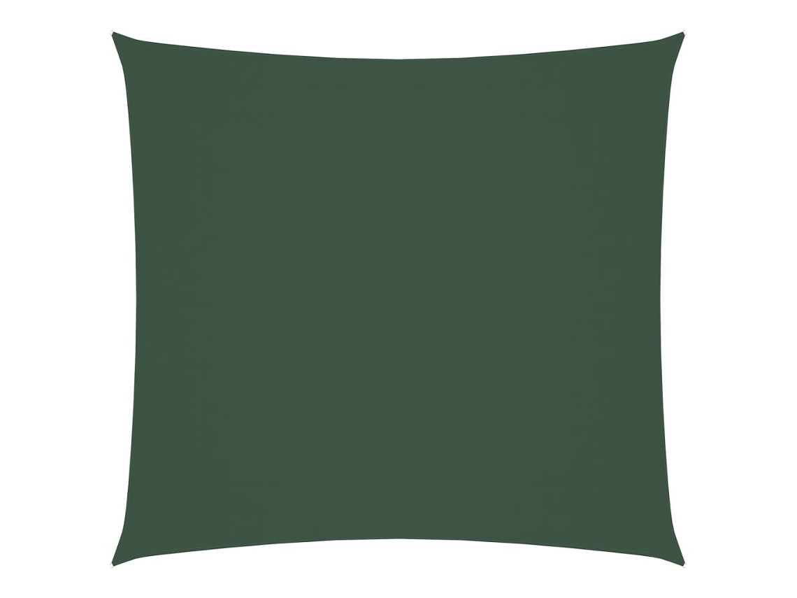 Parasol cuadrado de tela Oxford, verde oscuro, MAISON EXCLUSIVE (7x7 m)