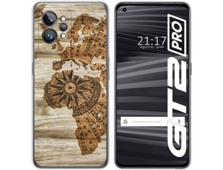 Carcasa para Realme GT 2 Pro 5G TUMUNDOSMARTPHONE Dibujos Madera 07 Multicolor