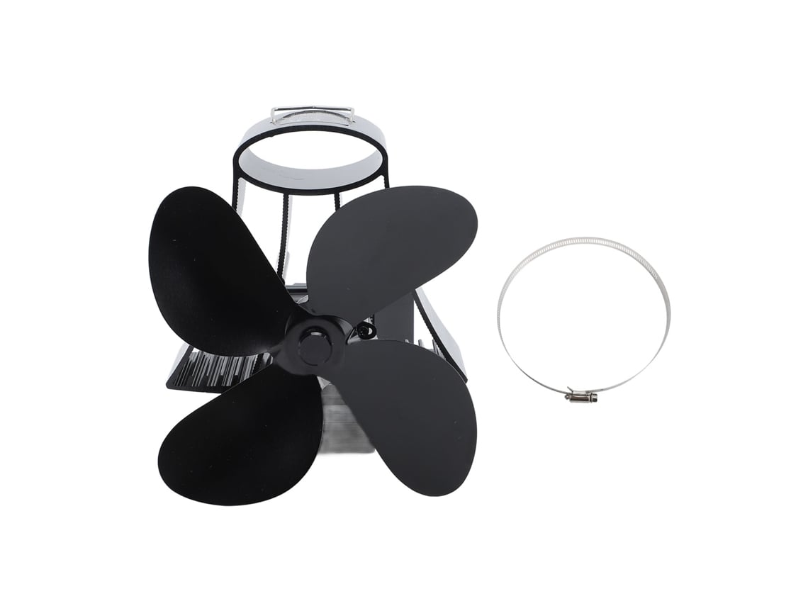 Ventilador de pared magnético silencioso para chimenea de leña.