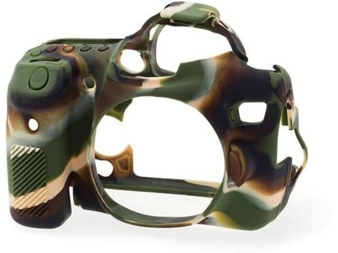 Funda silicona EASYCOVER Canon 70D Camuflaje