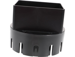 Adaptador De Canalón Negro De 3 X 4 Para Conector De Recolección De Agua De Lluvia