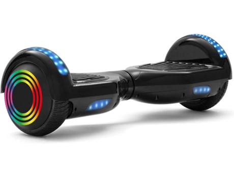 Hoverboard E-RIDES 6.5WF-BLACK-4 Negro (Autonomía: 12 km - Velocidad Máx: 12 km/h)