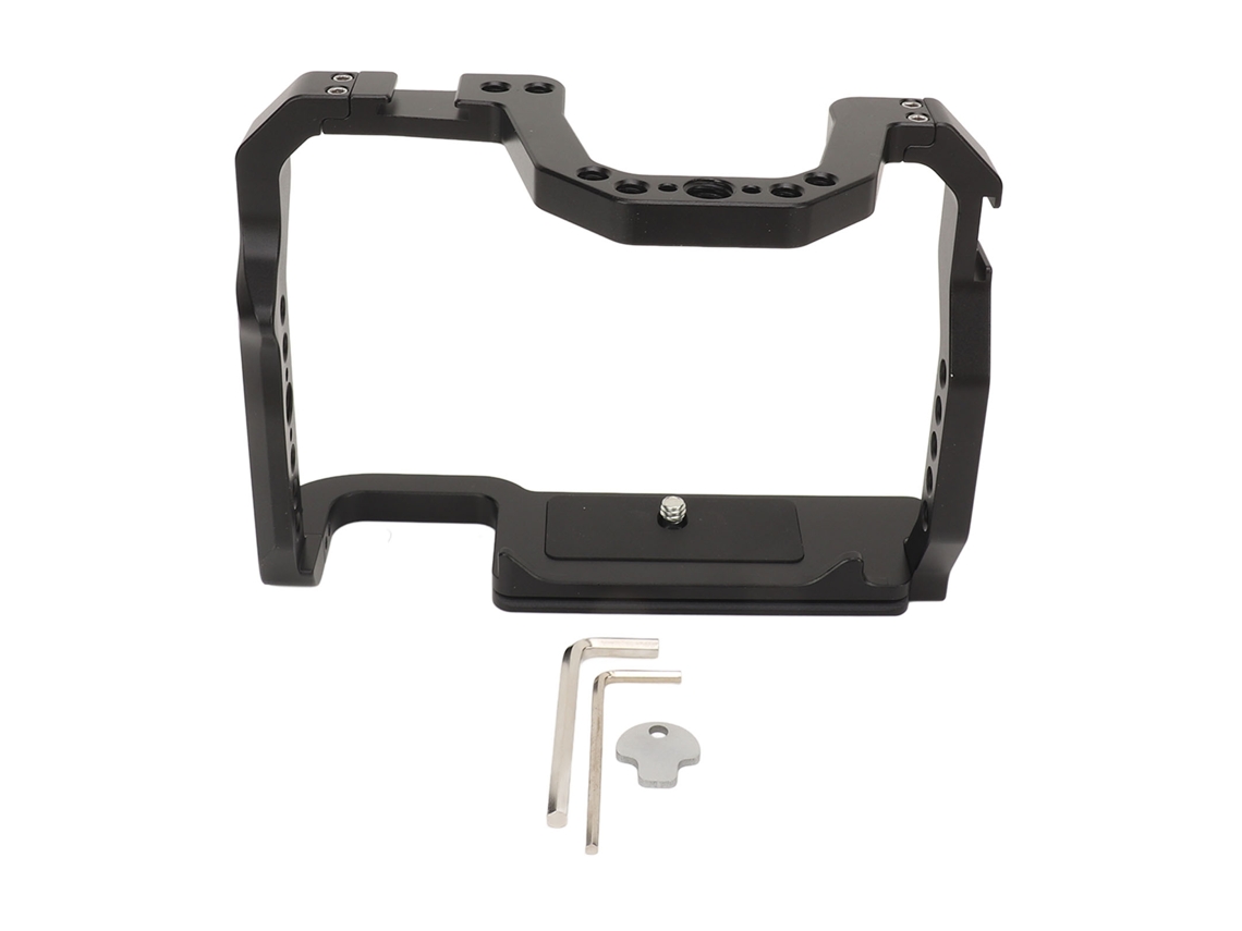 Jaula de aluminio para cámaras 70D y 80D con zapata fría y sistema Arcade, soporte para cámara