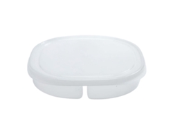 Contenedor Transparente De 4 Compartimentos Para Almacenar Alimentos En El Refrigerador, Con Tapa.