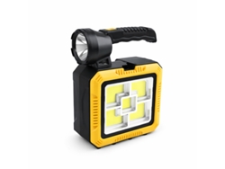 Lanterna Portátil Solar Com Kit De Ferramentas, Powerbank E Luz Led Multifuncional Sanda Sd-5540 Preto + Laranja