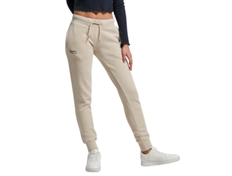 Chándale de Mujer para Fitness SUPERDRY Chándal Logo Essential Beige (L)
