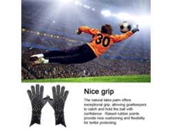 Guantes De Portero De Fútbol De Látex Gruesos, Transpirables Y Antideslizantes Para Adolescentes Y Adultos.