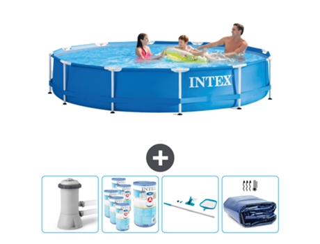 Piscina Tubular INTEX 28212GN-CB93 (6503 L - 366x76cm)