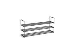 Zapatero De 3 Niveles De Gran Capacidad Para Pasillo Y Armario 30x116x55 Cm - Negro