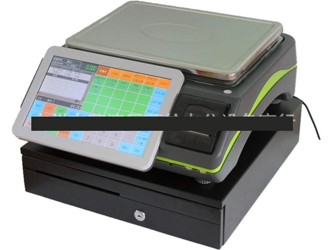 Caja Registradora Para Pequeños Negocios, Pantalla Táctil Grande, Báscula