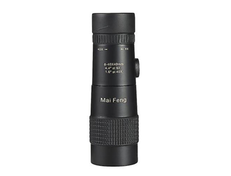 Telescopio 8 a 40 x 40 Zoom Monocular Portátil para Camping(Negro) BISBISOUS