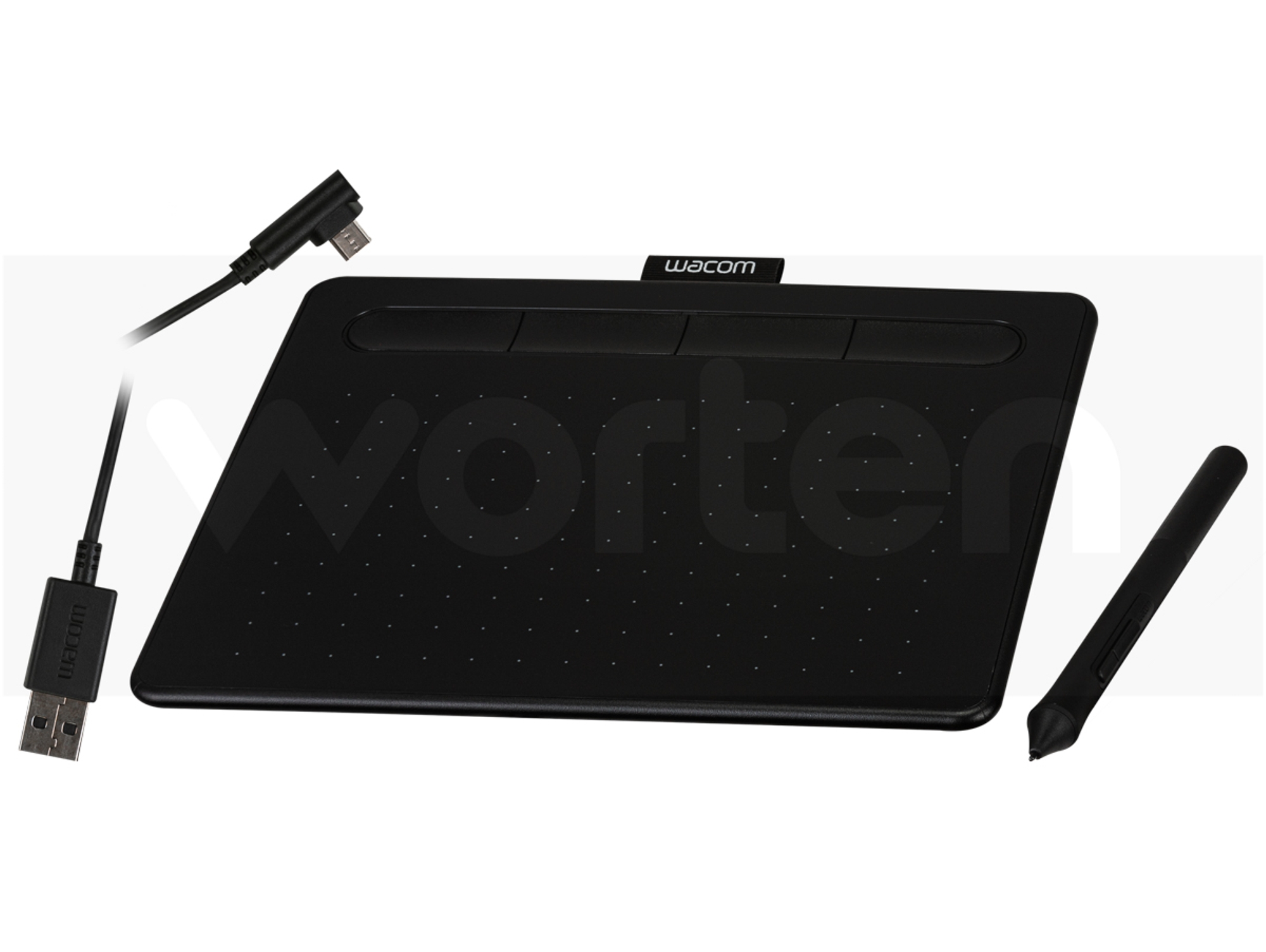 Wacom Intuos Small tableta gráfica para dibujar pintar editar fotos tos con sensible negro educación en y el teletrabajo ctl4100ks usb windows mac os 152 x 95 mm basic pen 2540líneas 95mm