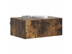 Maison Exclusive - Mesita De Noche De Pared 2 Pcs Roble Ahumado 49 X 34,5 X 20 Cm