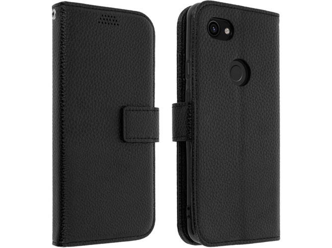 Funda Google Pixel 3A AVIZAR Wallet Negro