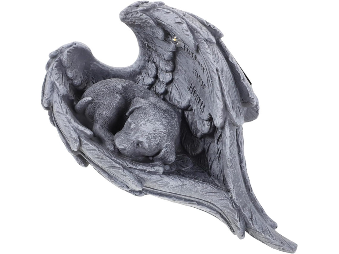 Estatua Conmemorativa De Resina Con Forma De Lápida Para Perro, Adorno Solar Para Jardín.