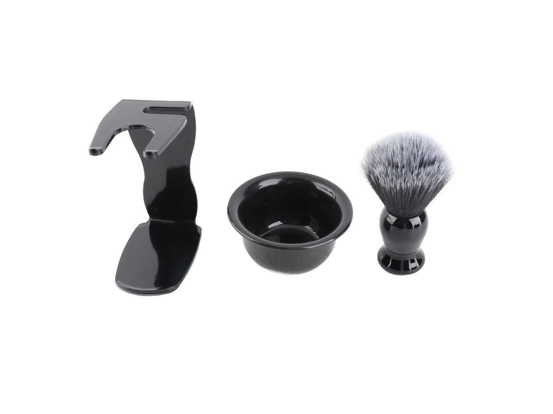 Set de afeitado para hombre 2026: Brocha, vaso y soporte para la afeitadora, limpieza y peinado facial.