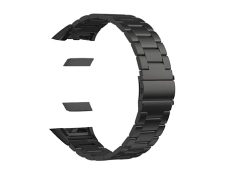 Correa de acero inoxidable tres cuentas para Huawei Honor 6/Band 6 - negro