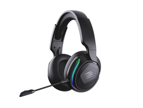 Auriculares con Micrófono MAD CATZ P.I.L.O.T. PRO (Negro - RGB - Bluetooth - Jack 3.5 mm)
