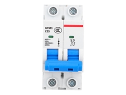 Disyuntor Miniatura 2p 25a Gym1-dz47s 400vac Ip20 Larga Vida Útil Iec61009-1
