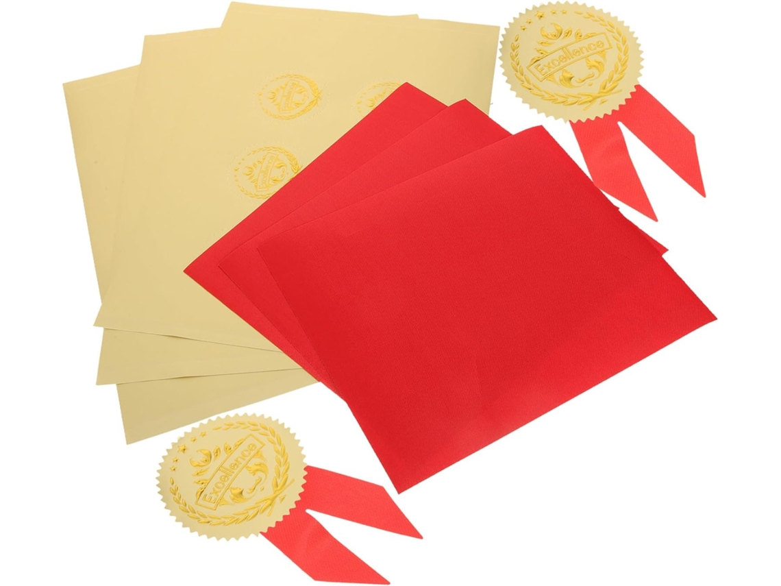 Pegatinas De Medallas Para Niños Y Niñas, 36 Piezas En Papel Dorado Repujado.