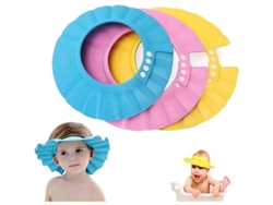 Gorro De Baño Para Bebé, Visera Impermeable Ajustable Para Protegerlo Durante El Baño, Juego De 3 Gorros Suaves (rosa, Azul, Amarillo).