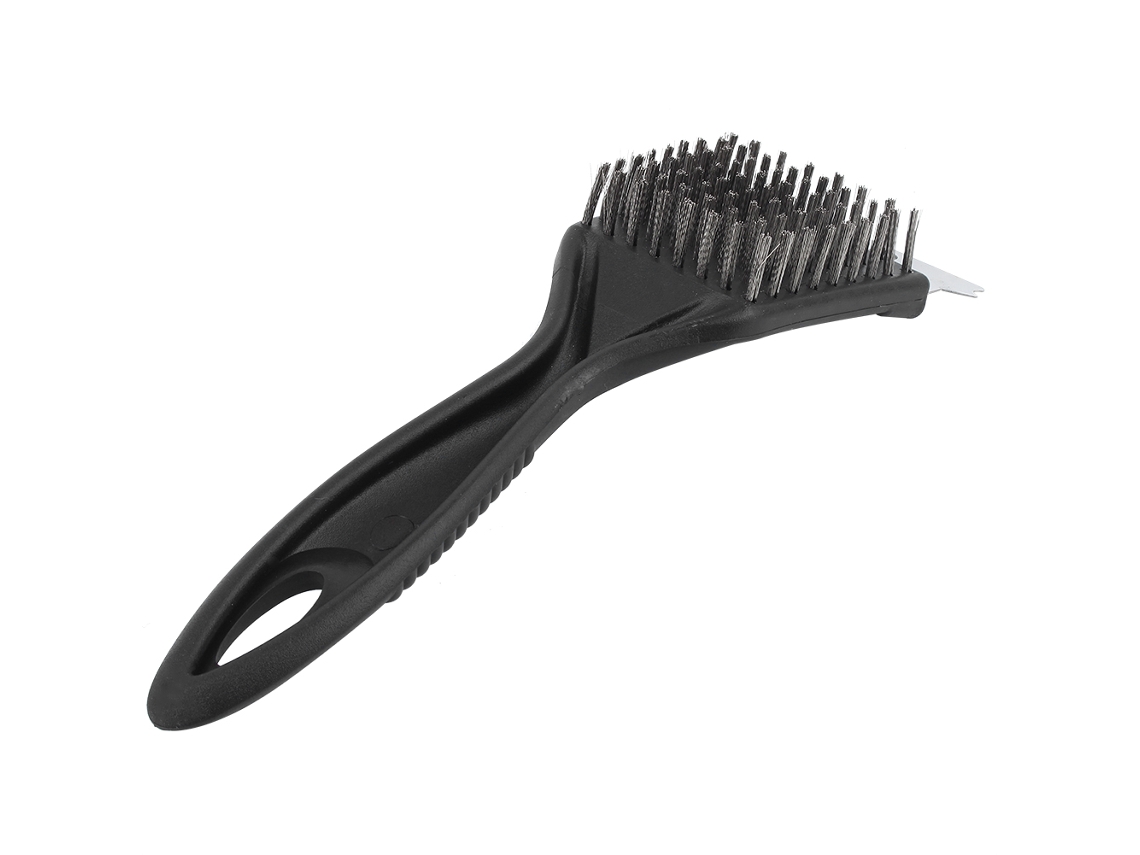 JILLIOPER Cepillo de Limpieza para Barbacoa de Acero Inoxidable y Plástico, Rasqueta, para Acampar y Picnic
