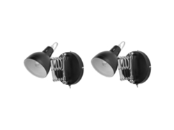 Lámpara de pared BELIANI Harrington de Acero Negro 11x46x15
